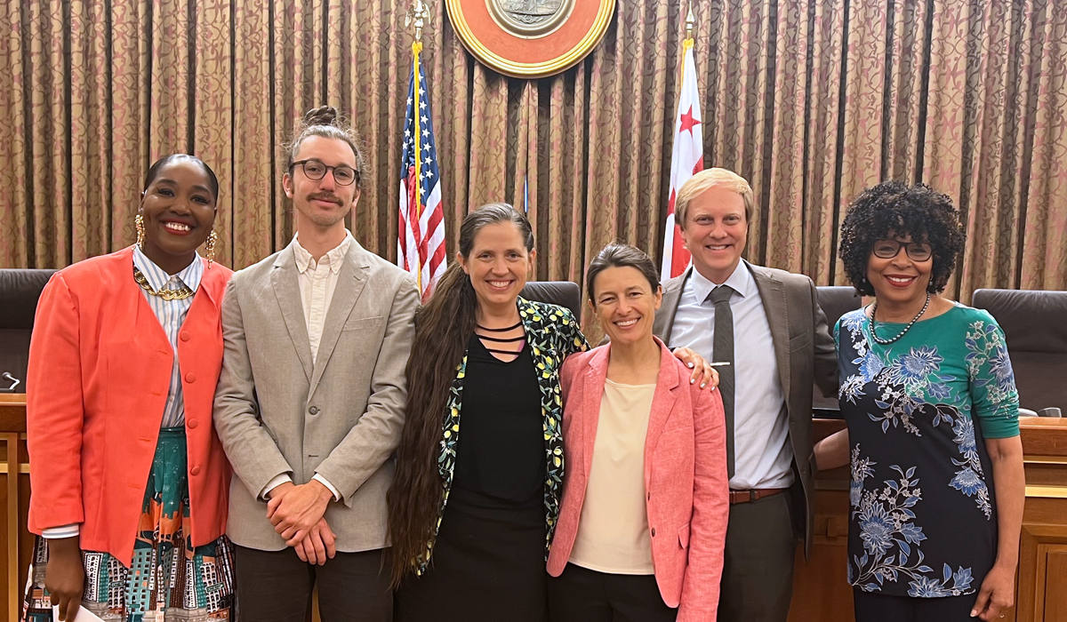 Jason Kellogg with other recently inducted members of the DC Food Policy Council